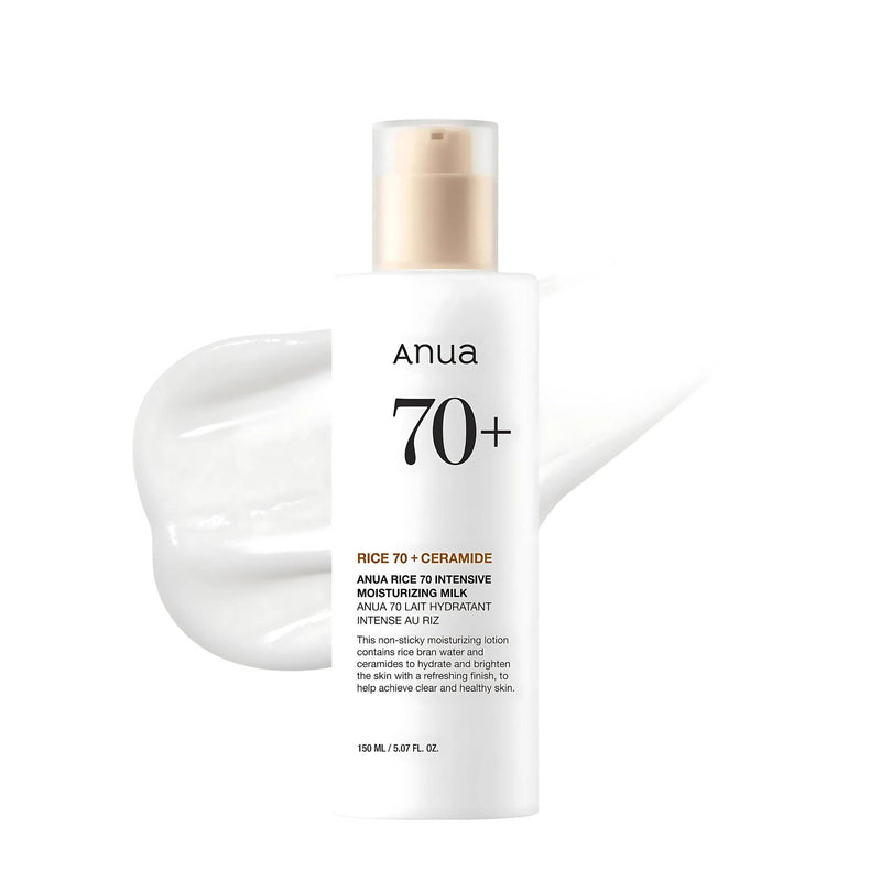 Anua skincare product bottle on a white background
