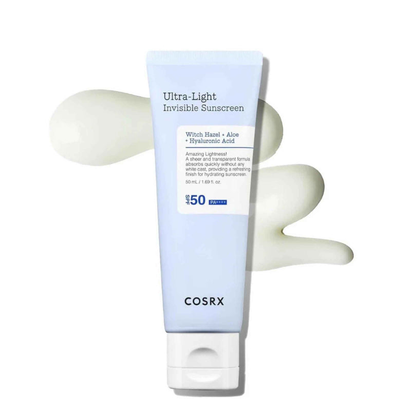 COSRX Ultra Light Invisible Sunscreen 50ml tube with cream
