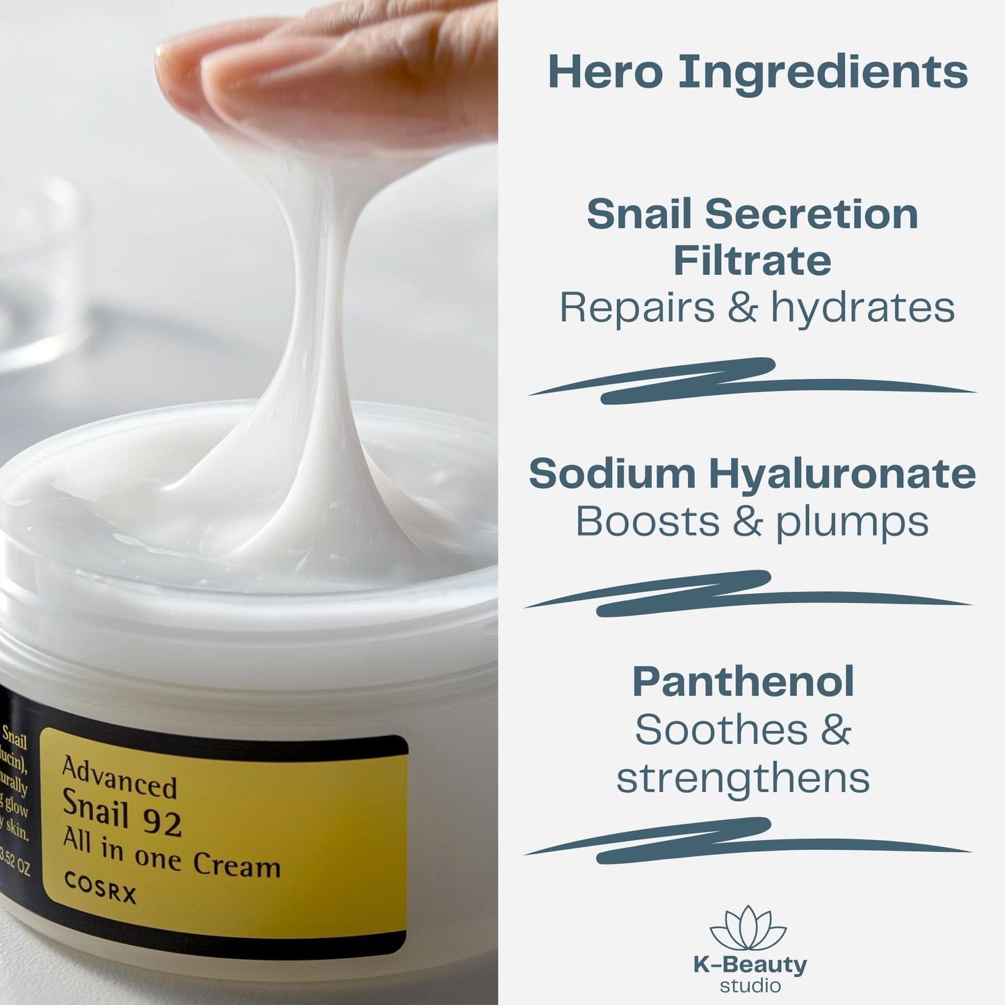 COSRX Advanced Snail 92 All-in-One Cream Ingredients