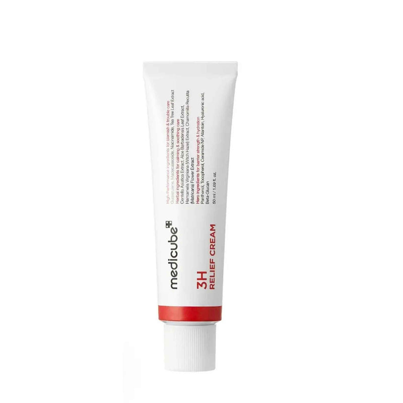 Tube of Medicube 3H Relief Cream on a white background