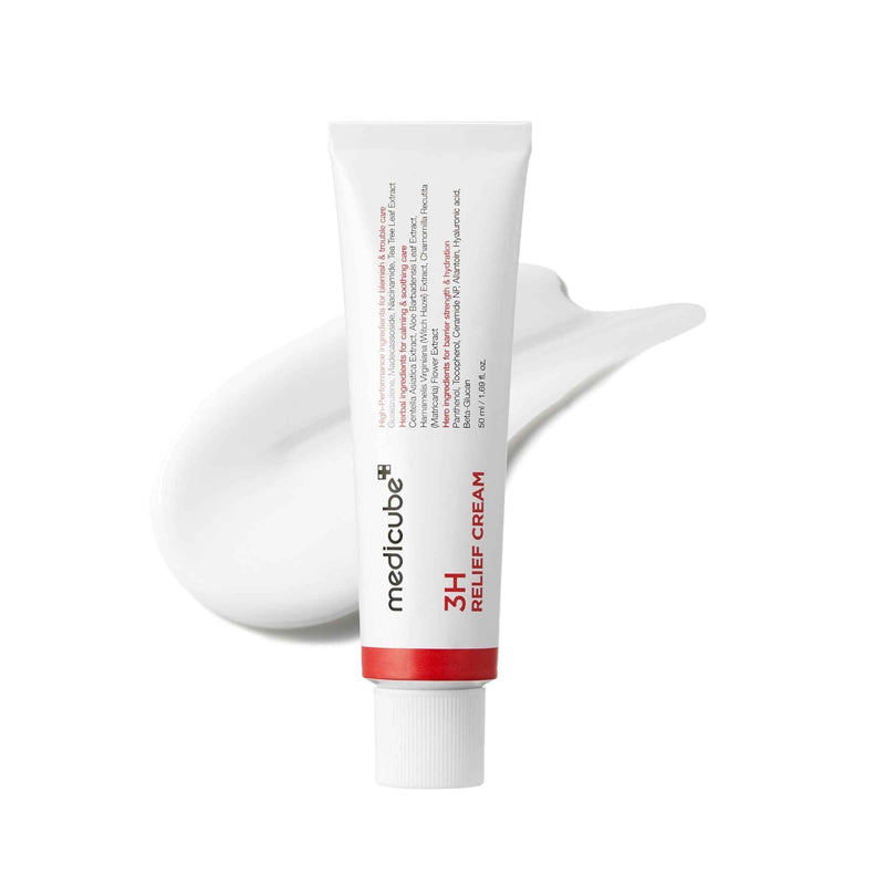 Tube of Medicube 3H Relief Cream on a white background