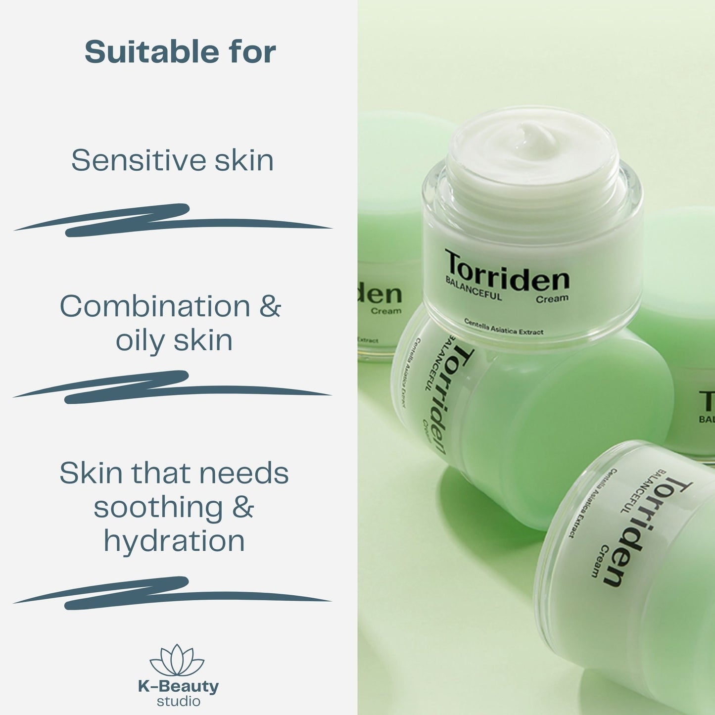 Torriden Balanceful Soothing Cream Skin Types