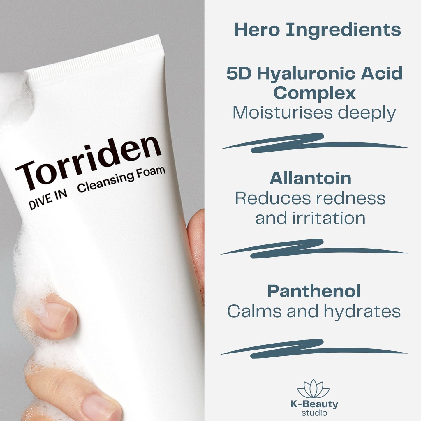 Torriden Dive In Hyaluronic Acid Cleansing Foam Ingredients