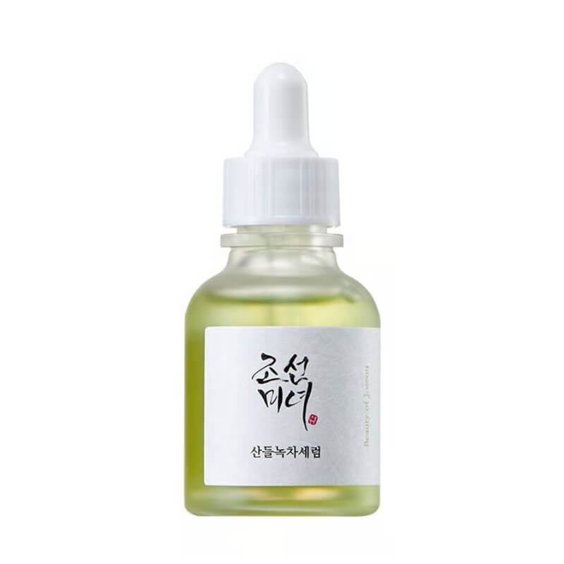 Beauty of Joseon Calming Serum Green Tea Panthenol 30ml on white background - Korean soothing serum