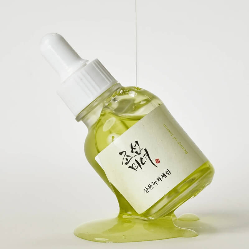Beauty of Joseon Calming Serum in K-beauty sensitive skin routine flatlay - soothing and hydrating