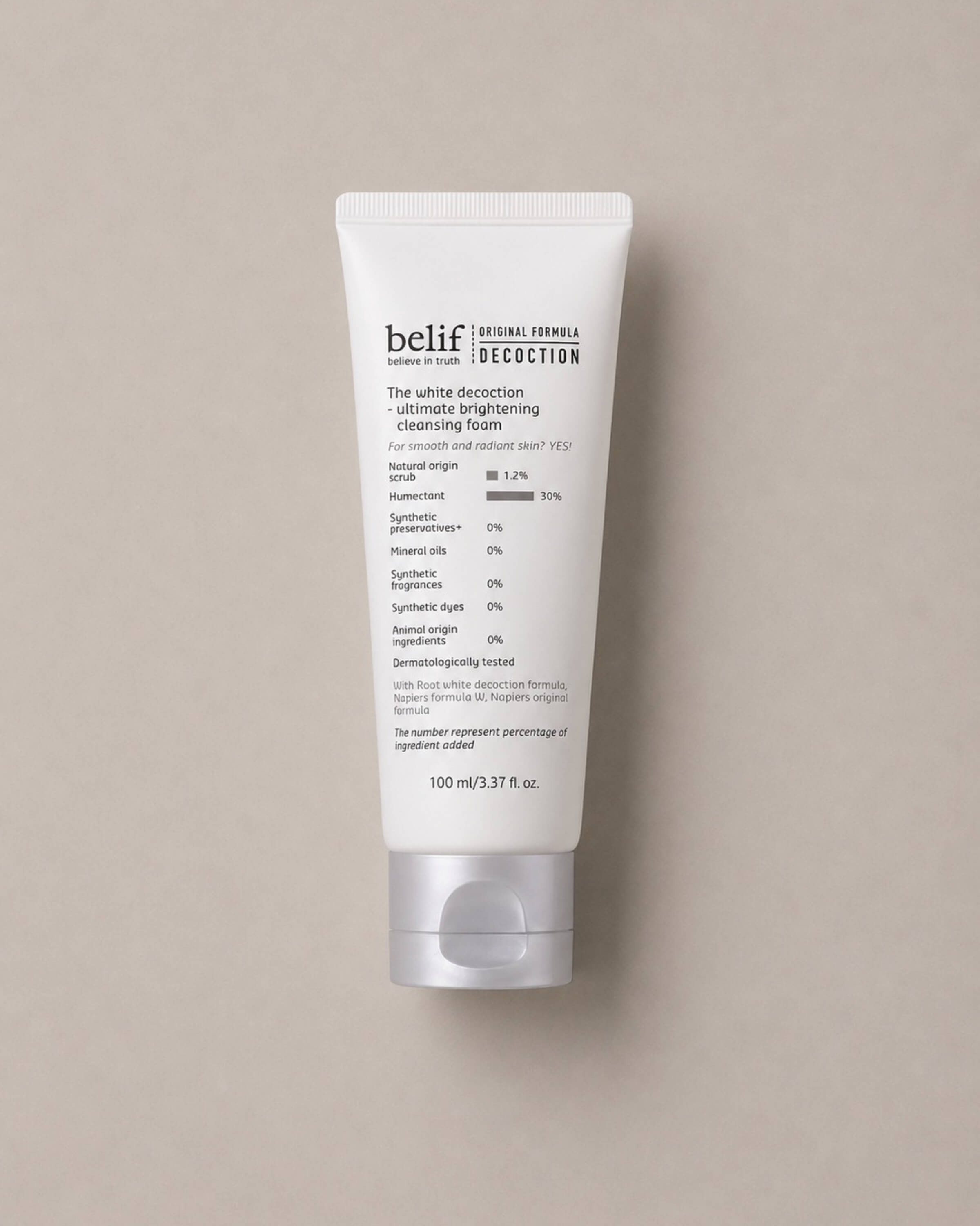Belif The White Decoction Ultimate Brightening Cleansing Foam