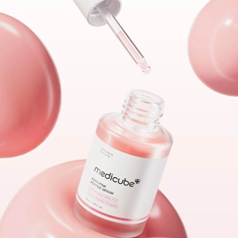 Medicube PDRN Pink Peptide Serum in K-beauty anti-aging routine - firming and brightening