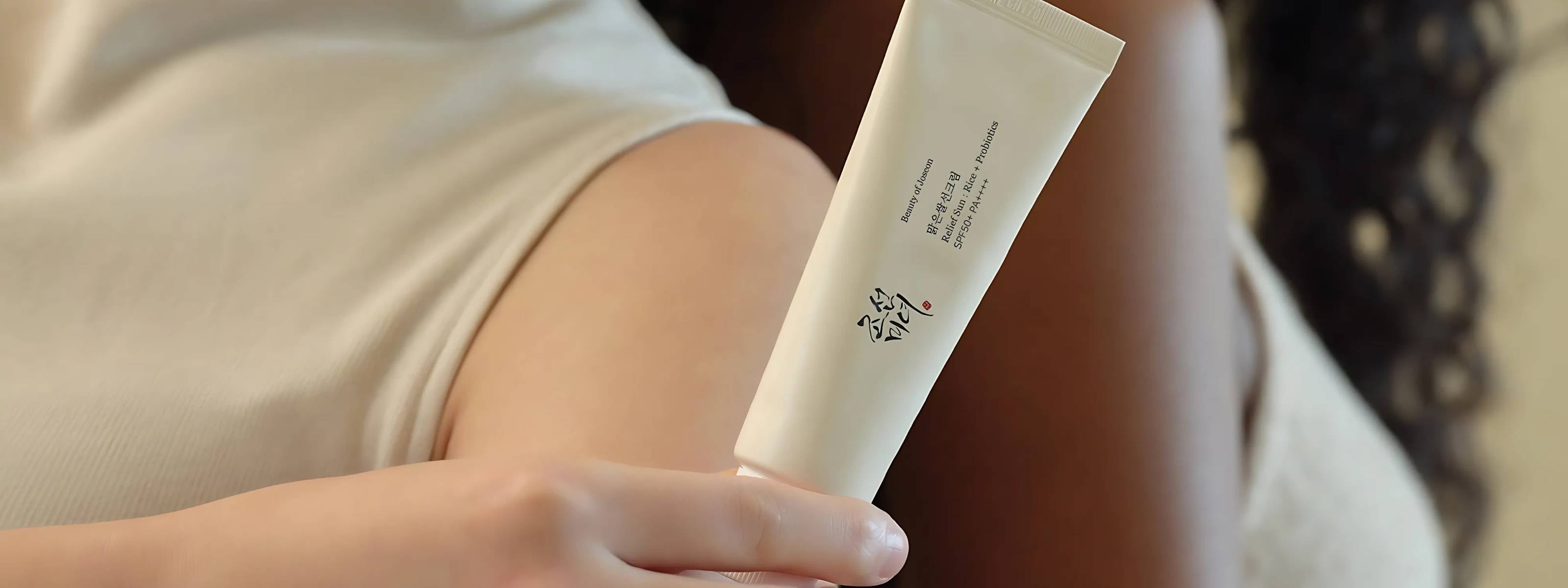 Women's hand holding Beauty of Joseon Sun Relief