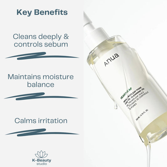 ANUA Heartleaf Pore Control Cleansing Oil Benefits