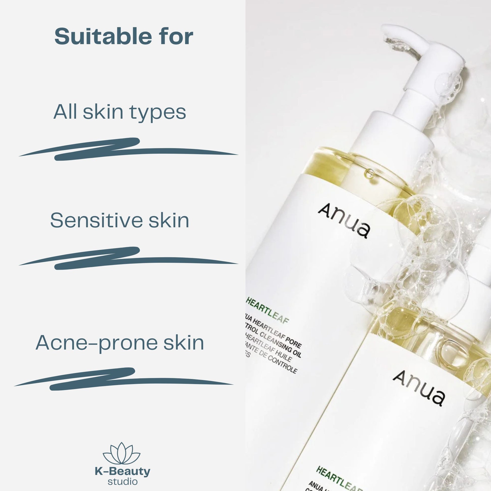 ANUA Heartleaf Pore Control Cleansing Oil Skin Types