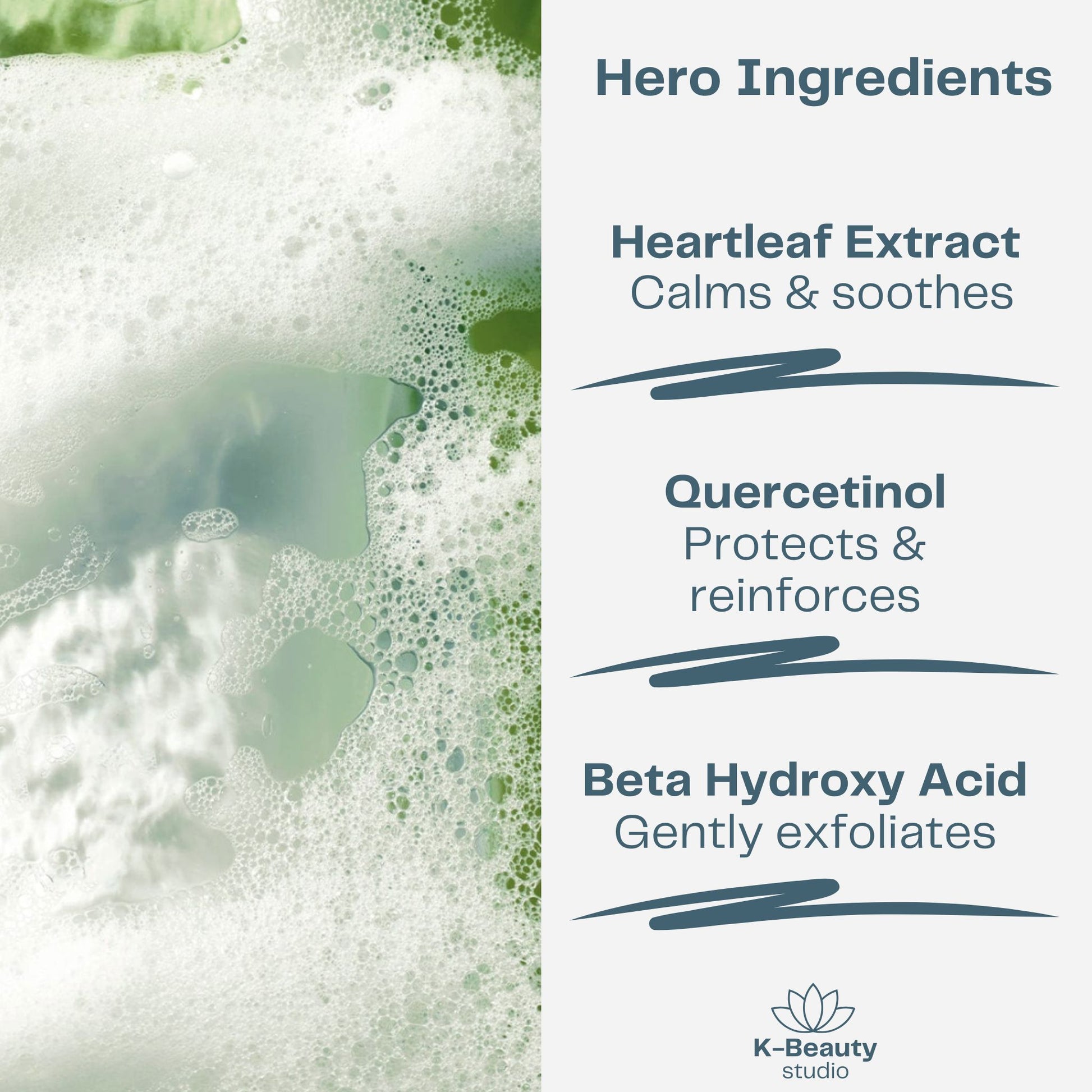 ANUA Heartleaf Quercetinol Pore Deep Cleansing Foam Ingredients