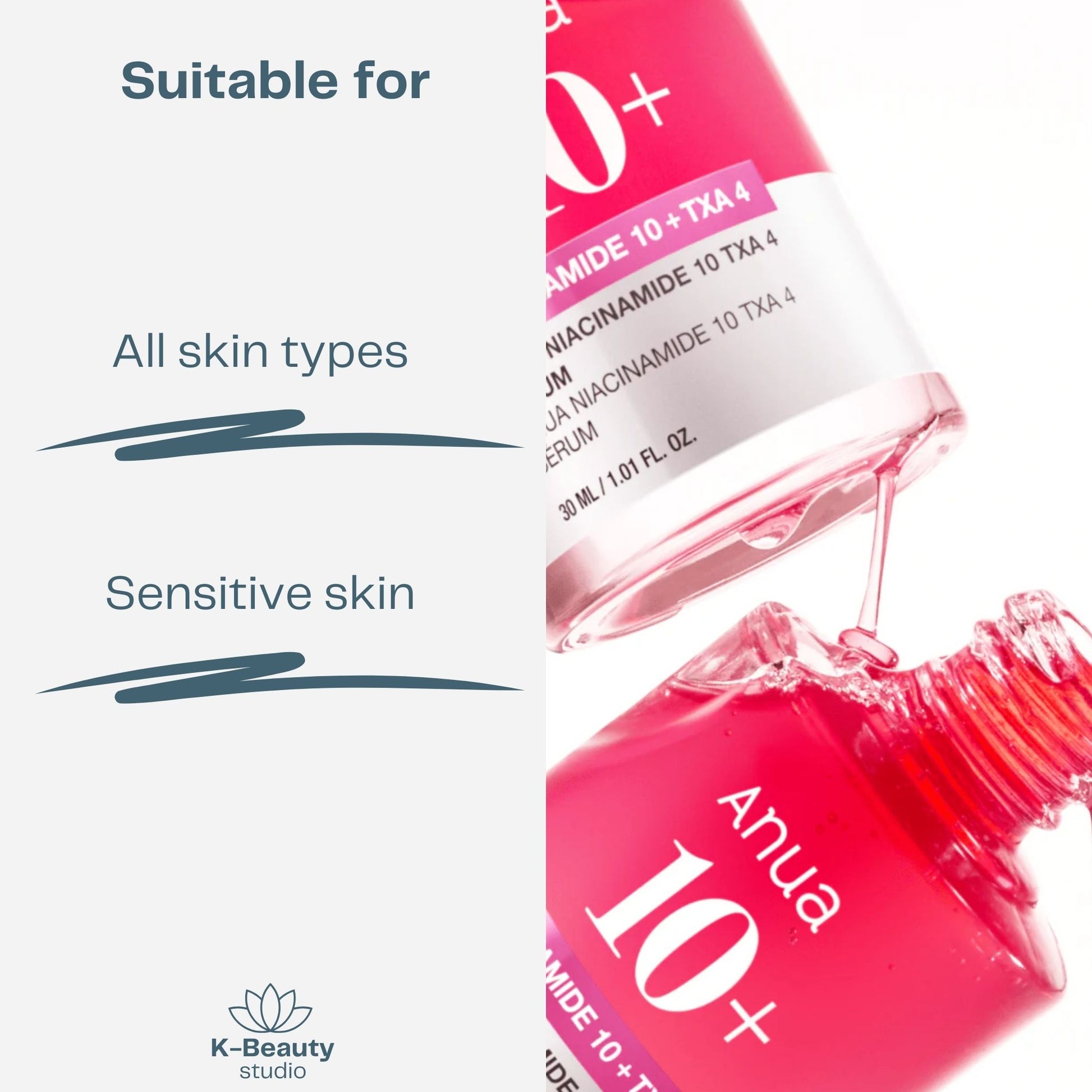ANUA Niacinamide 10 + TXA 4 Serum Skin Types