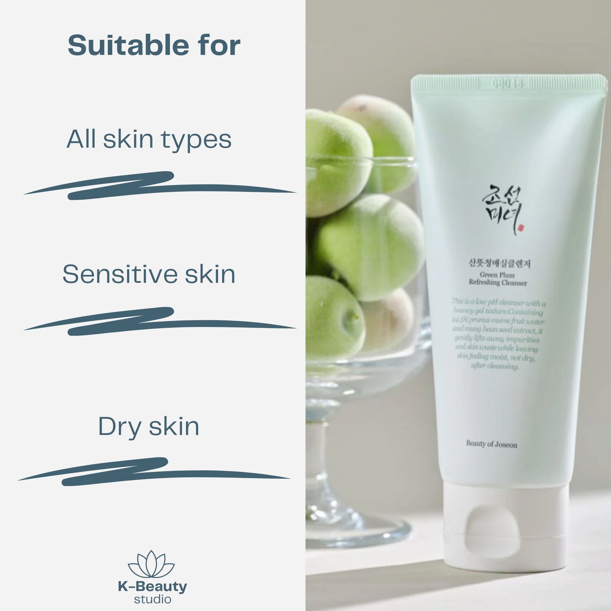 Beauty of Joseon Green Plum Refreshing Cleanser Skin Types
