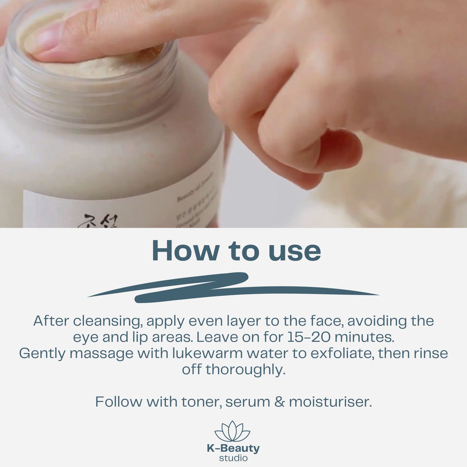 How to use Beauty of Joseon Ground Rice and Honey Glow Mask