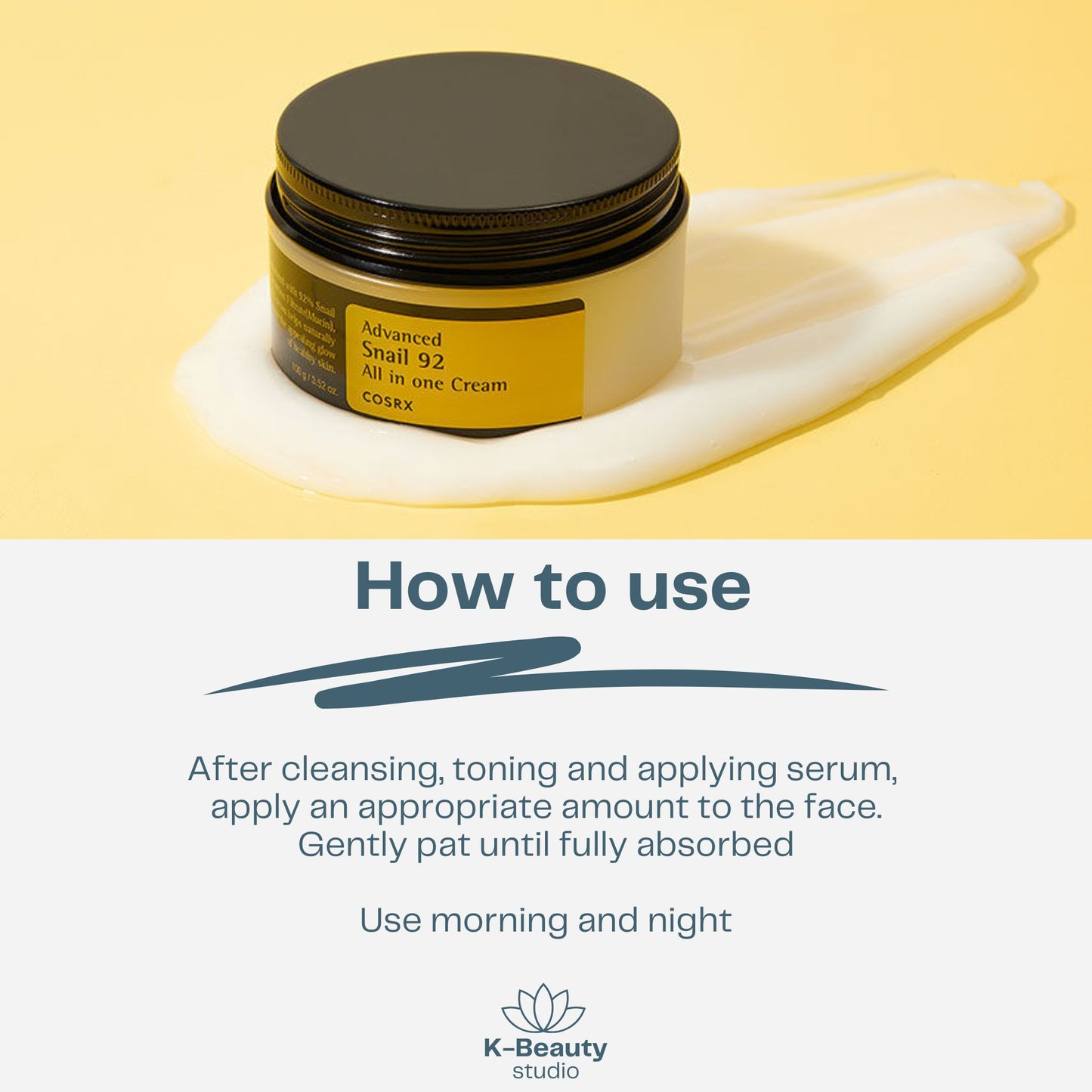 How to use COSRX Advanced Snail 92 All-in-One Cream