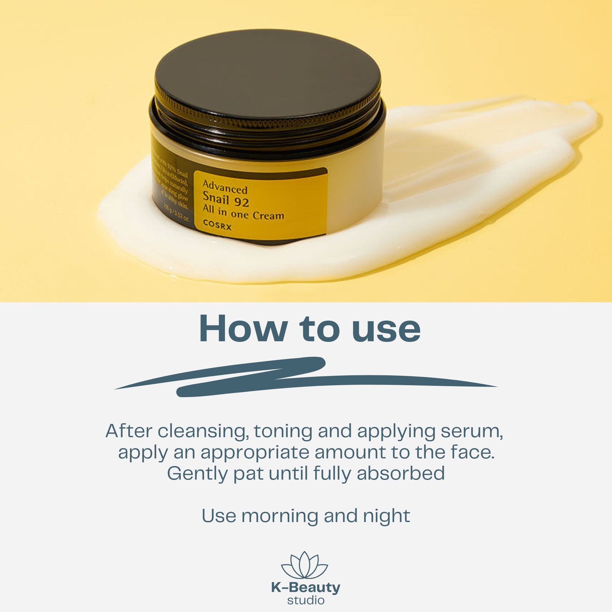 How to use COSRX Advanced Snail 92 All-in-One Cream