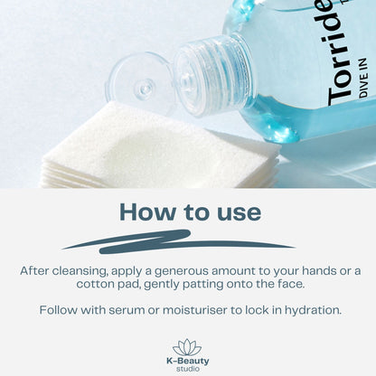 How to use Torriden Dive In Toner 