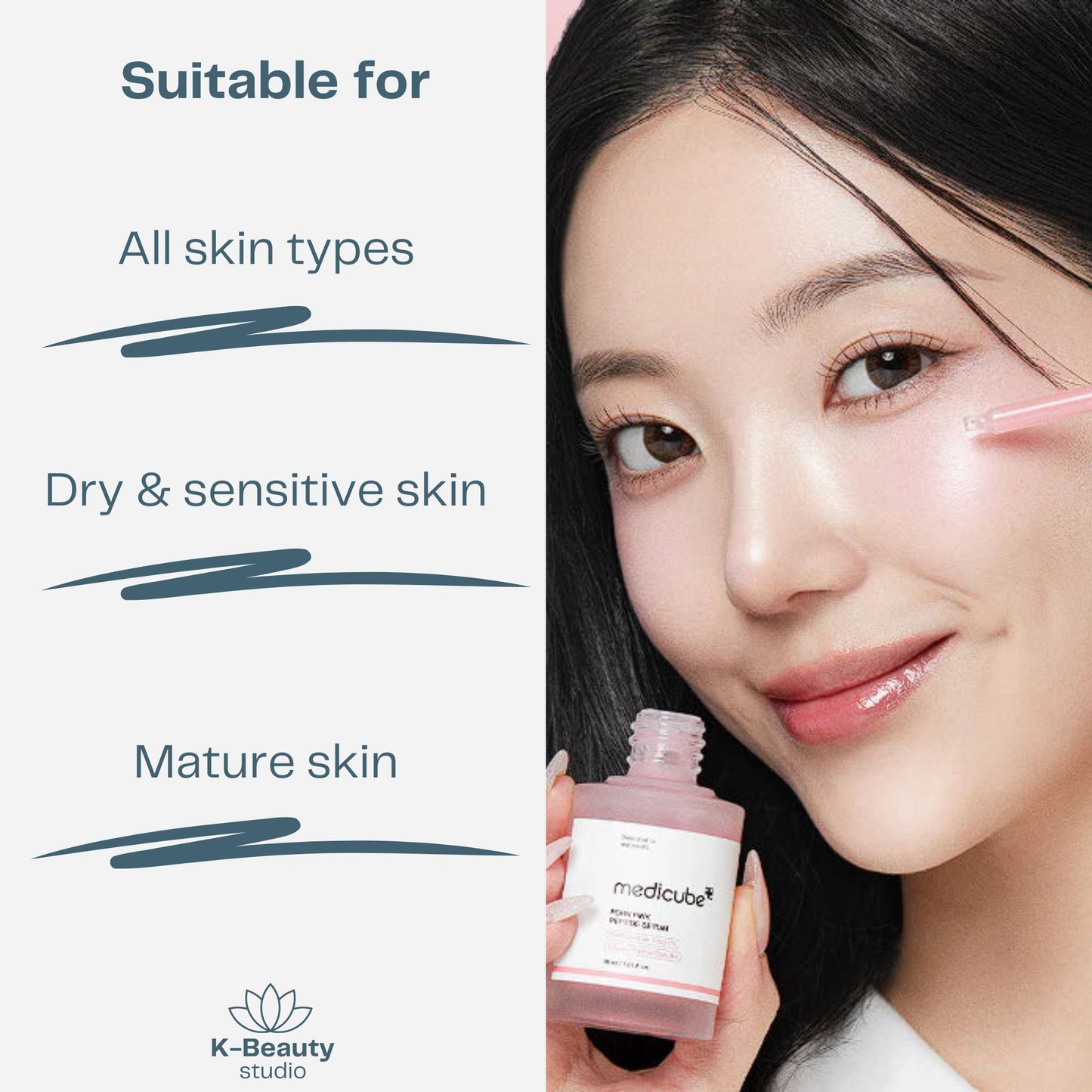 Medicube PDRN Pink Peptide Serum Skin Types