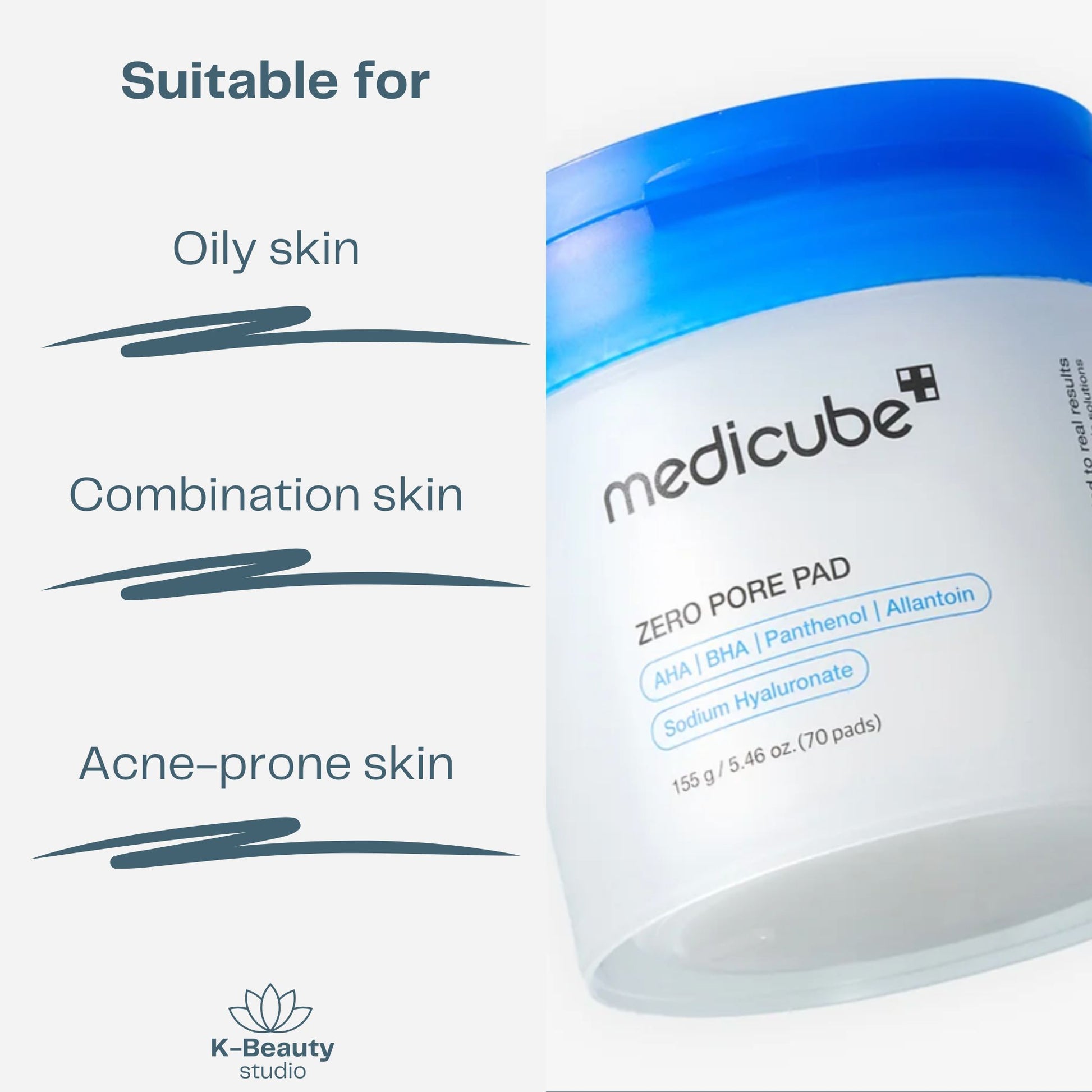 Medicube Zero Pore Pads Skin Types