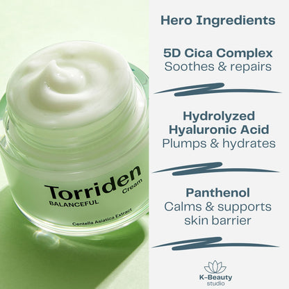 Torriden Balanceful Soothing Cream Ingredients