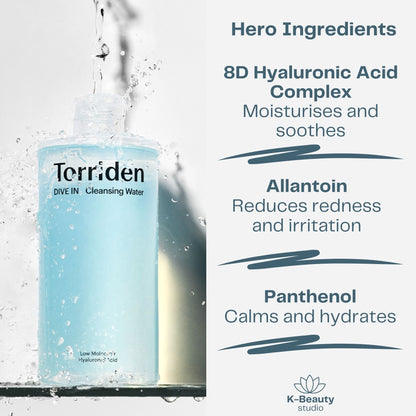 Torriden Dive In Hyaluronic Acid Cleansing Water Ingredients