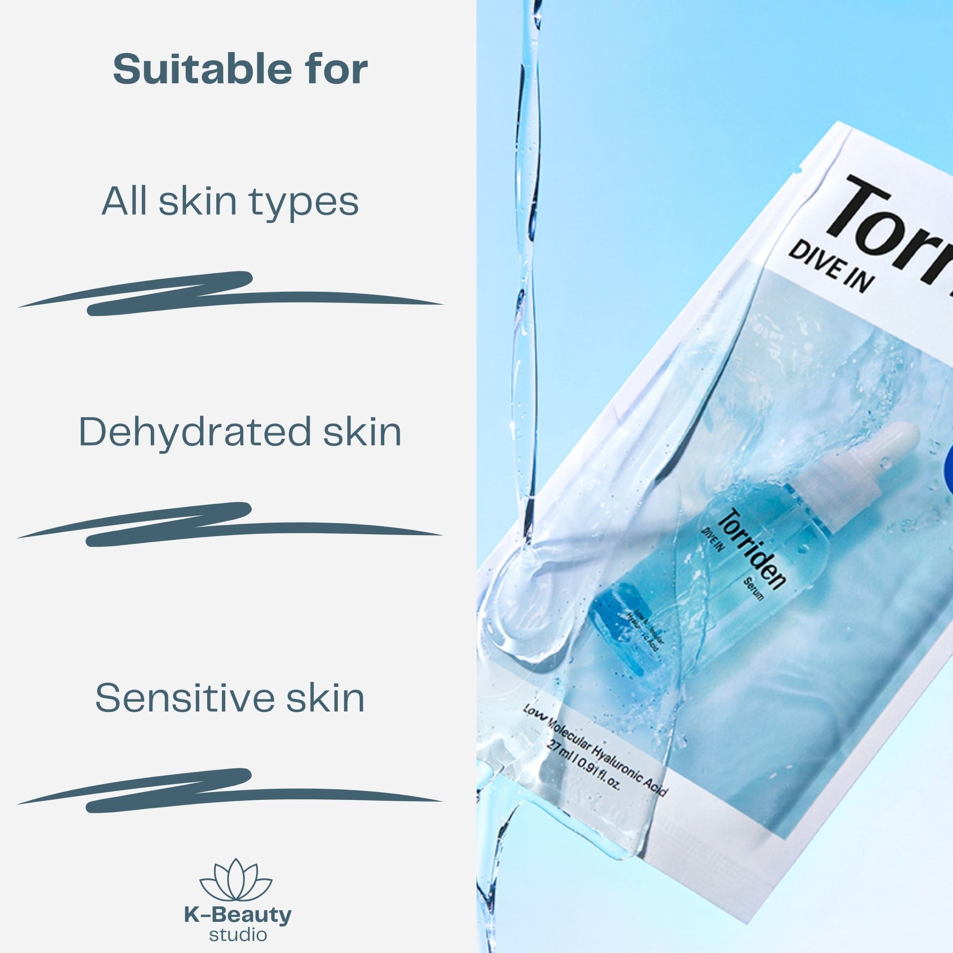 Torriden Dive In Hyaluronic Acid Mask Skin Types