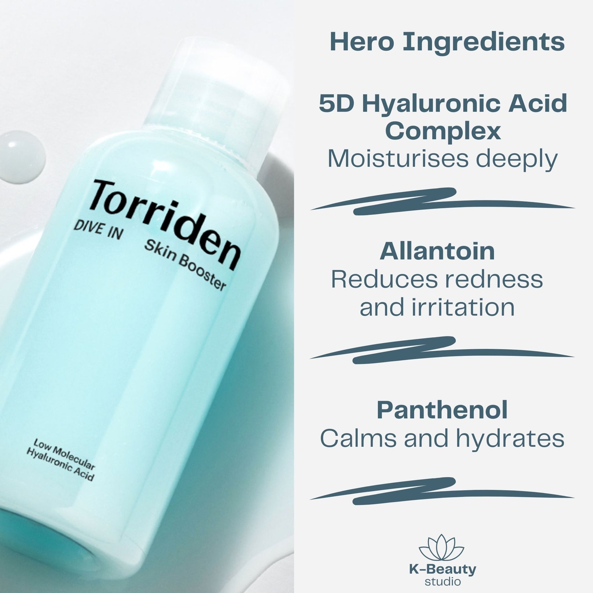 Torriden Dive In Hyaluronic Acid Skin Booster Ingredients