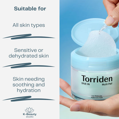 Torriden Dive In Multi Pads Skin Types