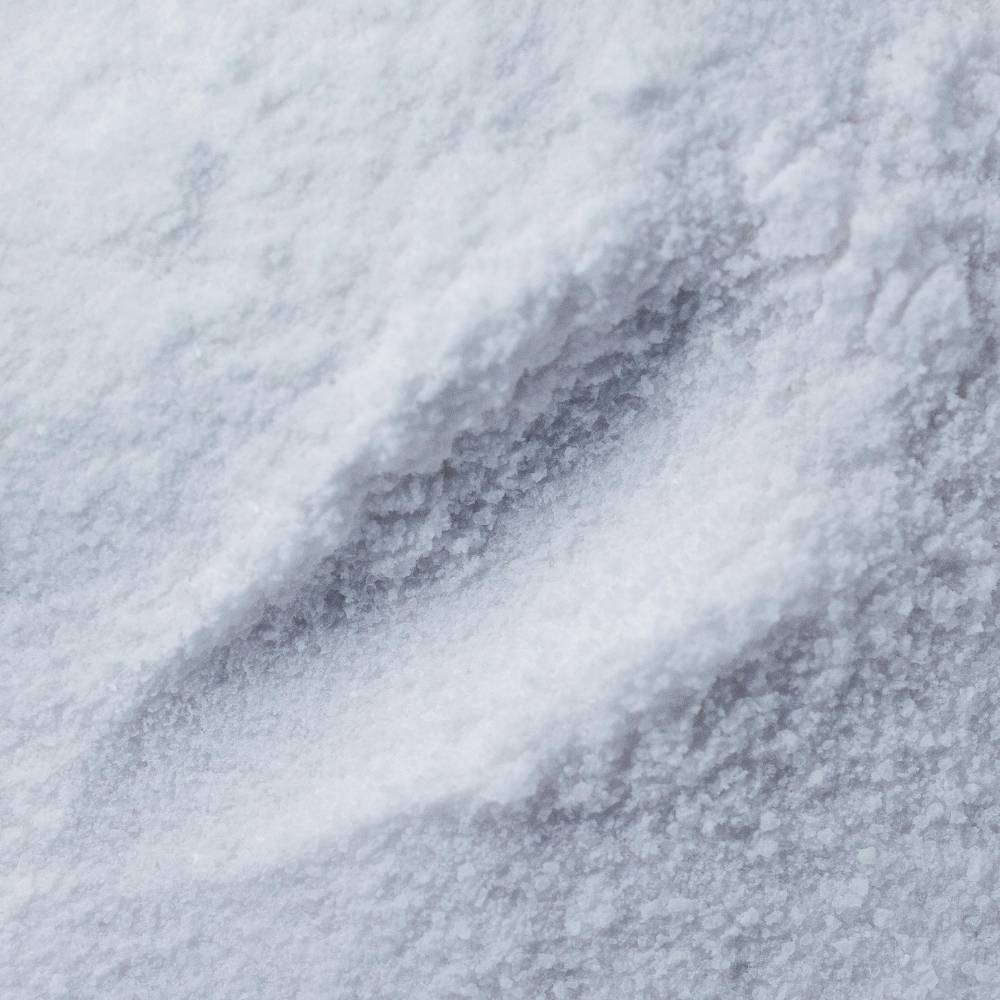 Close-up of white collagen powder