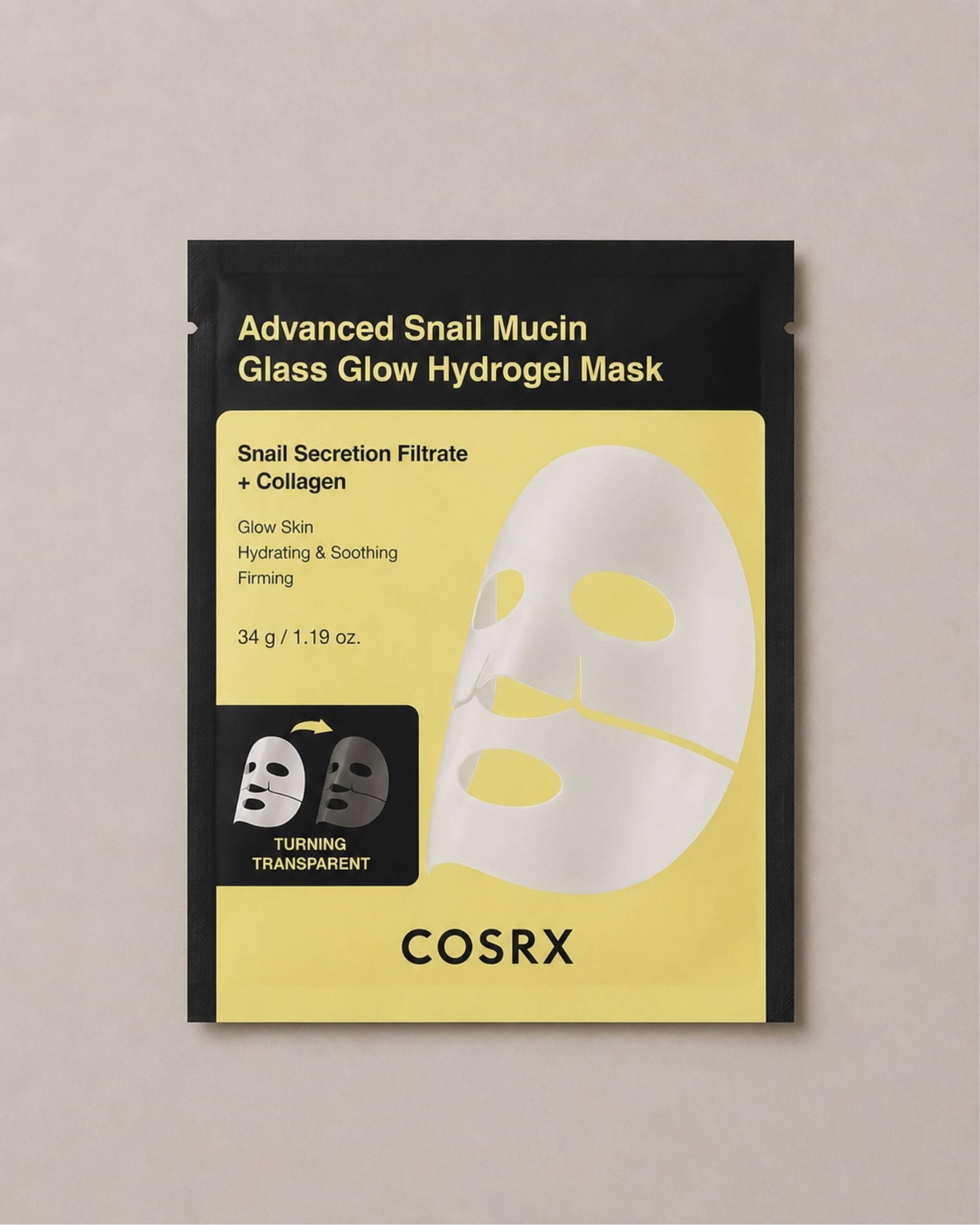 COSRX Advanced Snail Mucin Glass Glow Hydrogel Mask