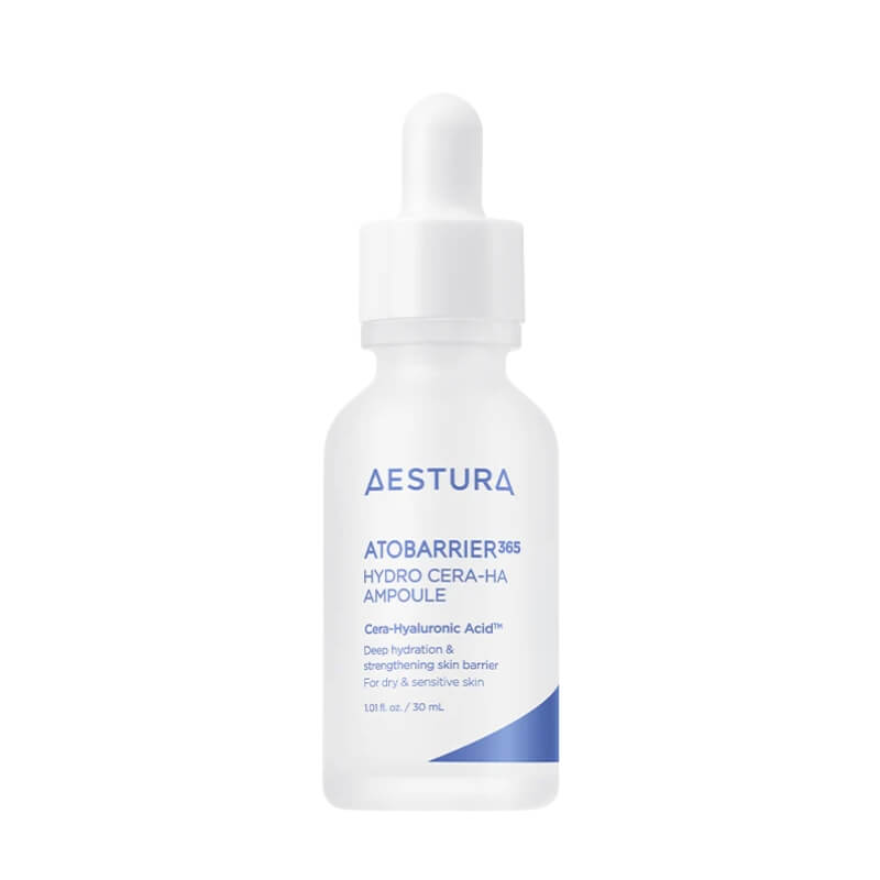 Aestura Atobarrier 365 Hydro Cera-HA Serum 30ml on a white background