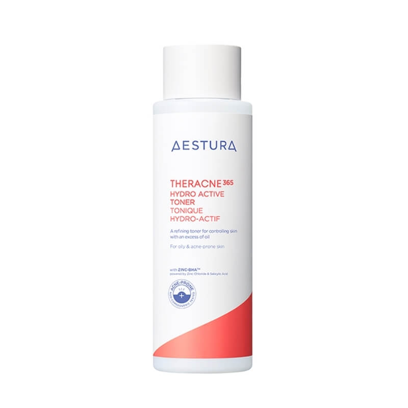 Aestura Theracne 365 Hydro Active Toner 200ml on a white background