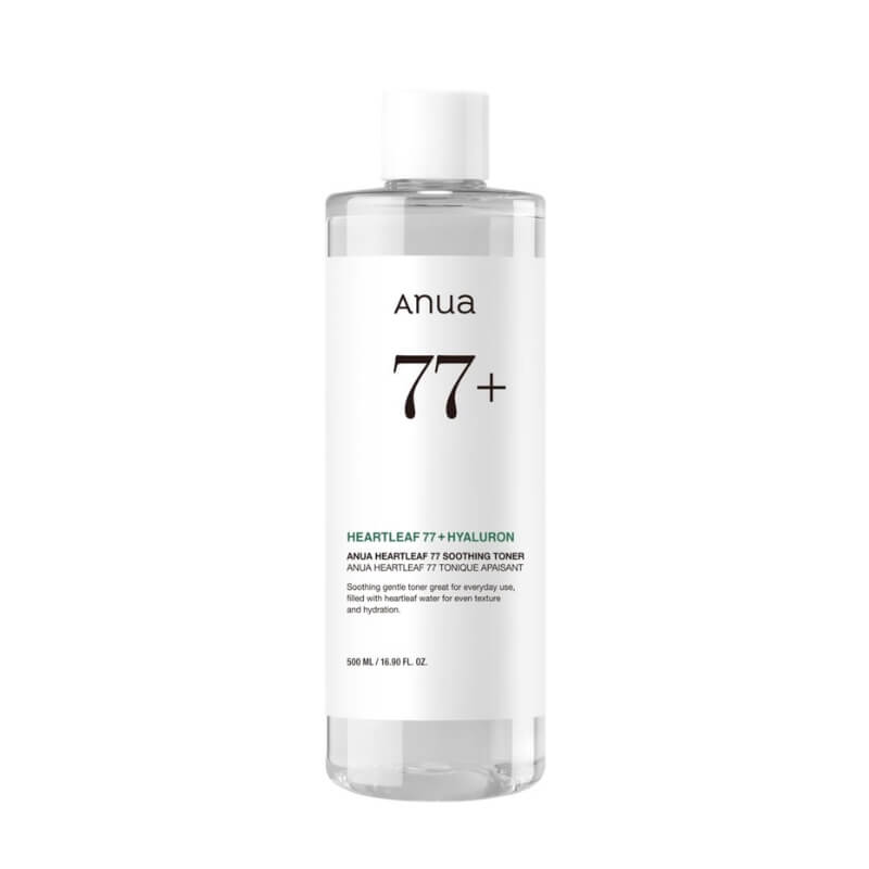 ANUA Heartleaf 77 Soothing Toner 500ml on a white background