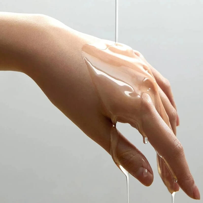 ANUA Heartleaf Pore Control Cleansing Oil texture on hand