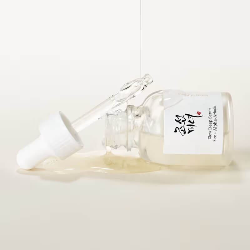 Beauty of Joseon Glow Deep Serum lightweight watery texture on skin - fast-absorbing brightening finish