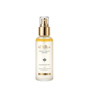 d'Alba White Truffle First Spray Serum 100ml on white background - Korean mist serum glass skin
