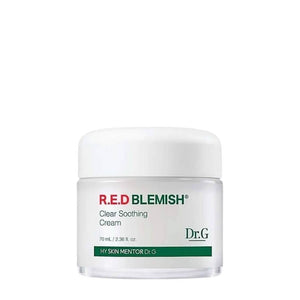 Dr.G Red Blemish Clear Soothing Cream 70ml on a white background