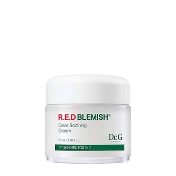 Dr.G Red Blemish Clear Soothing Cream 70ml on a white background