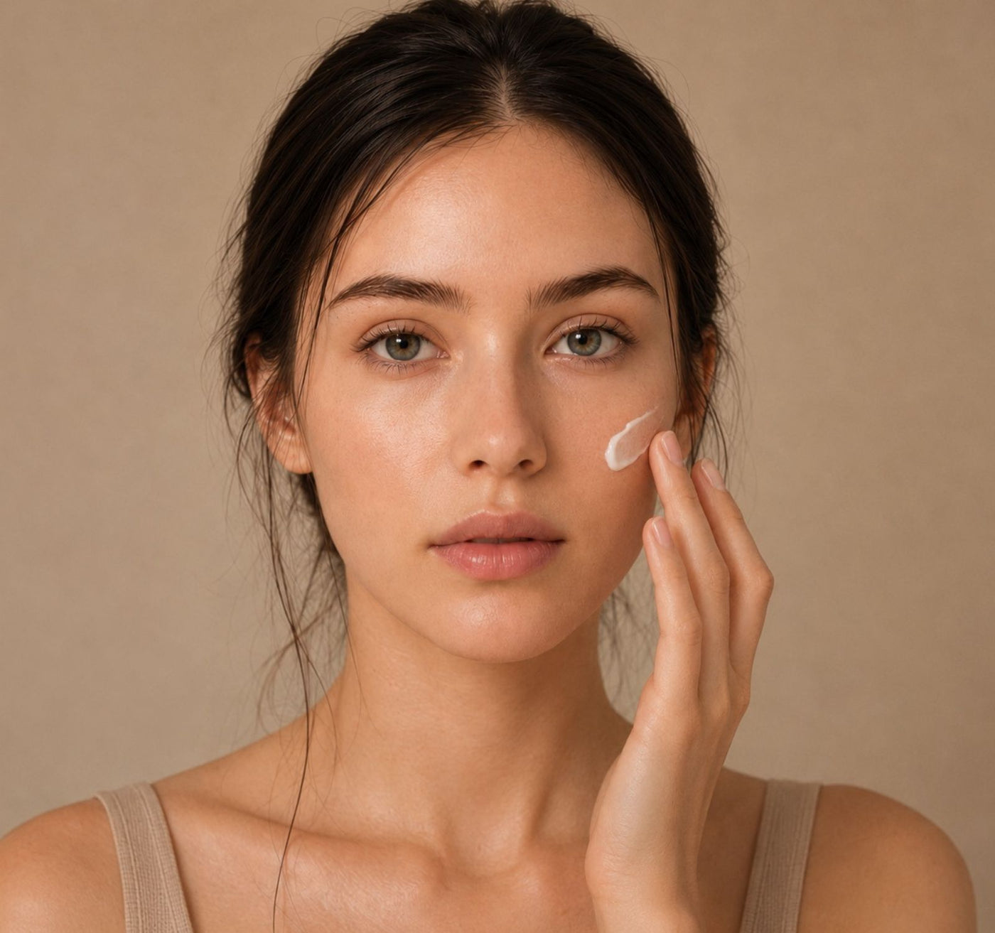 Brightening skincare editorial image