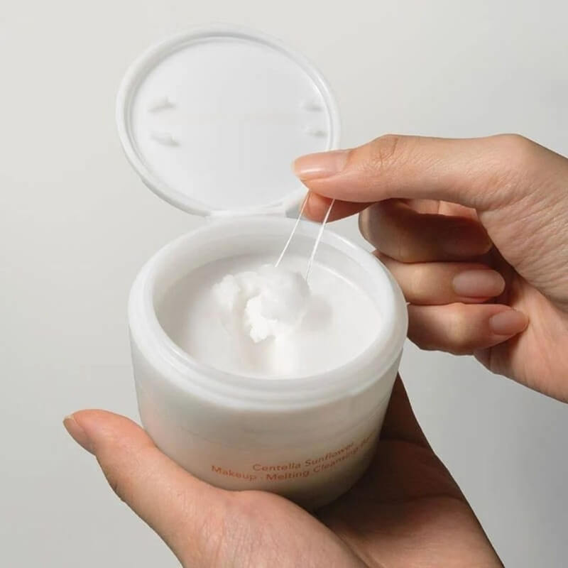 Haruharu Wonder Sunflower Cleansing Balm sherbet texture