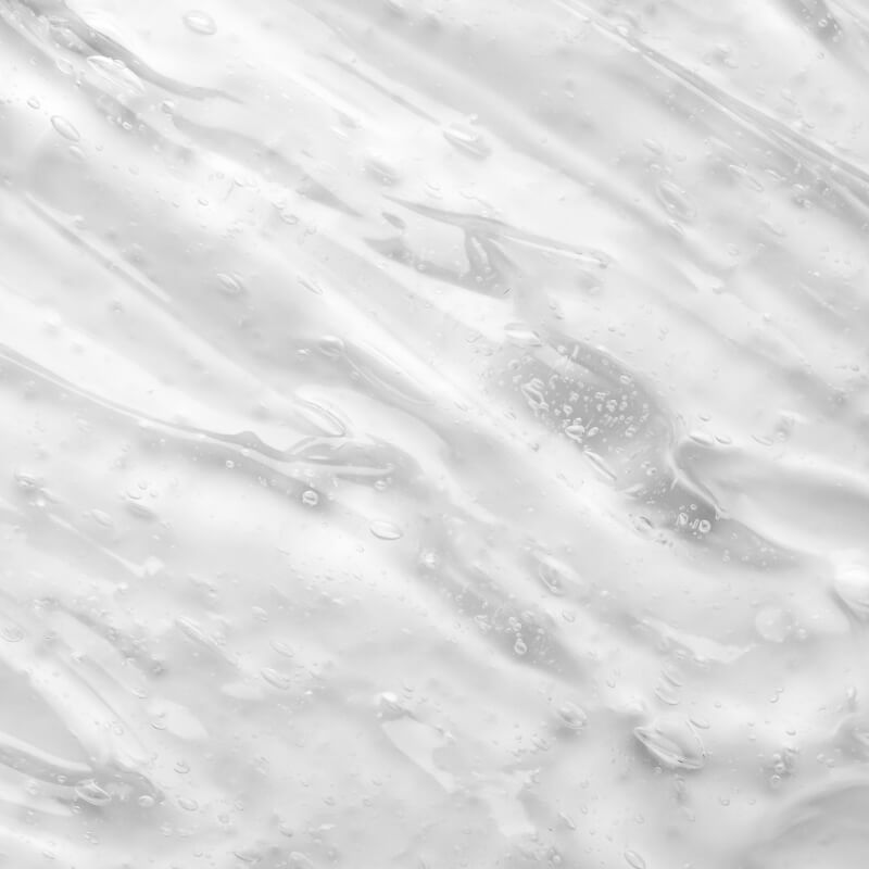 White ceramide gel texture with subtle veining