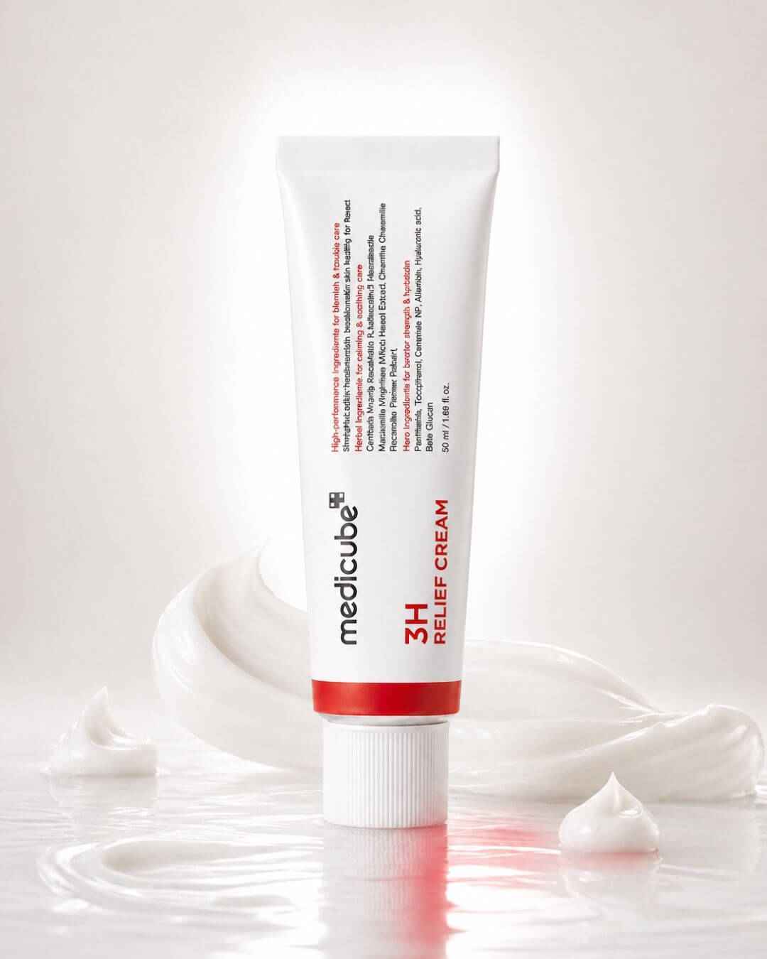 Medicube 3H Relief Cream tube on a white background