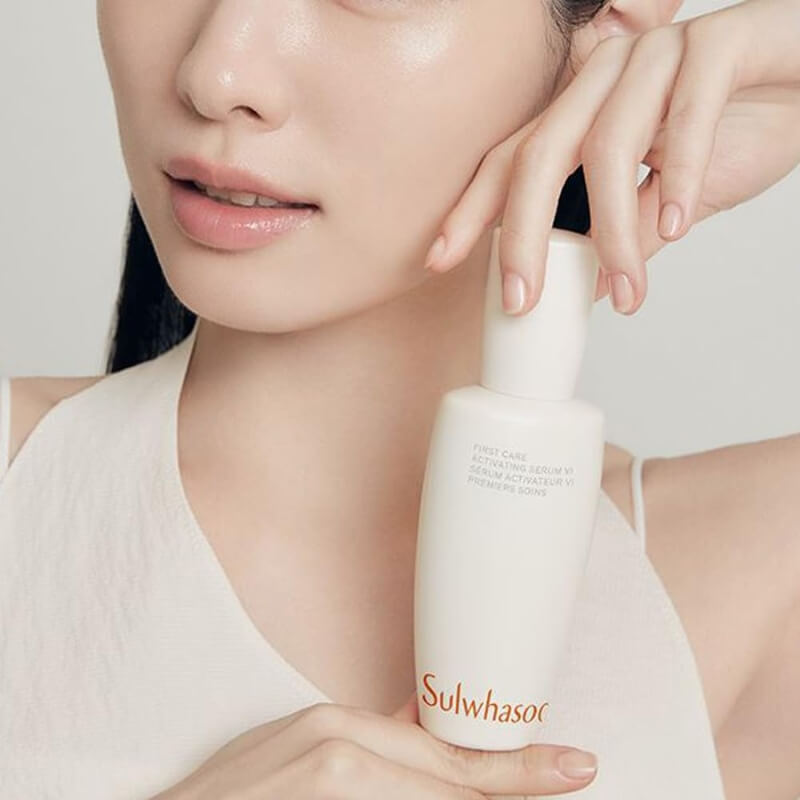 Sulwhasoo First Care Activating Serum VI in luxury K-beauty skincare flatlay - anti-aging and radiance