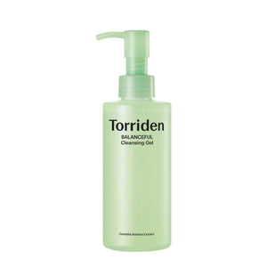 Torriden Balanceful Cica Cleansing Gel 200ml on white background - Korean gel cleanser for combination skin